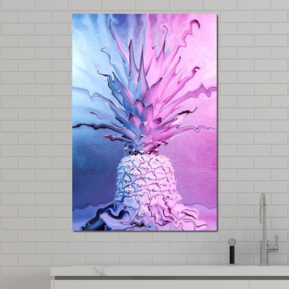 Psychedelic Pineapple Canvas Wall Art