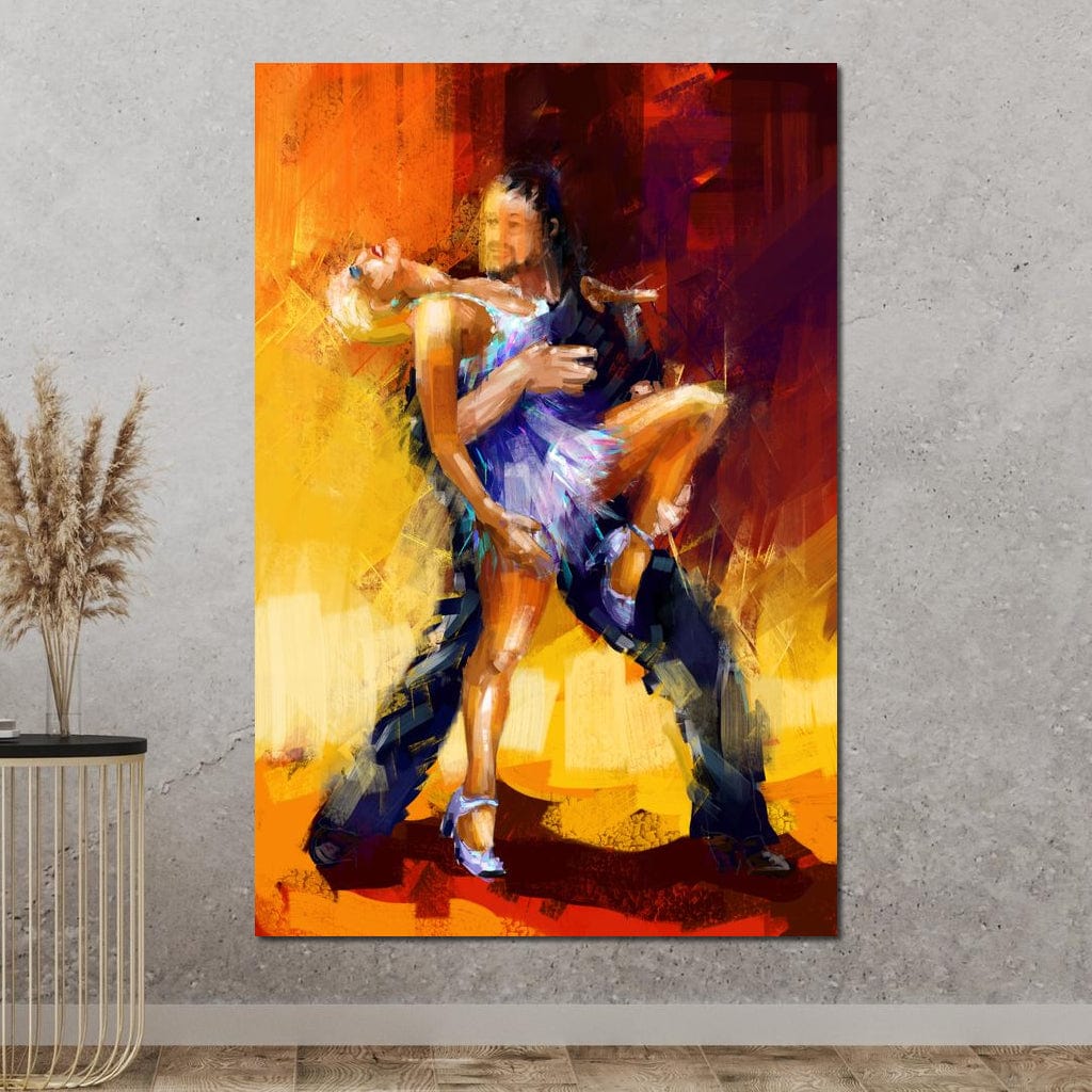 Rumba Dancers Canvas Wall Art
