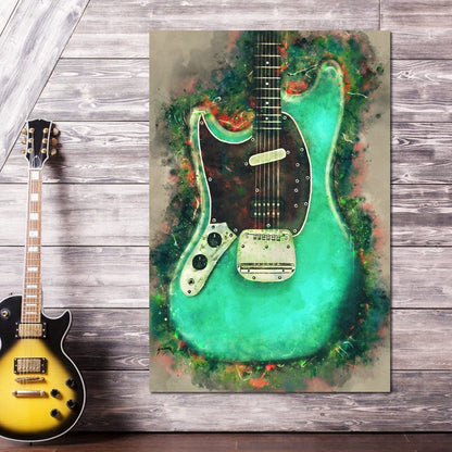 Kurt Cobain's Guitar Canvas Wall Art