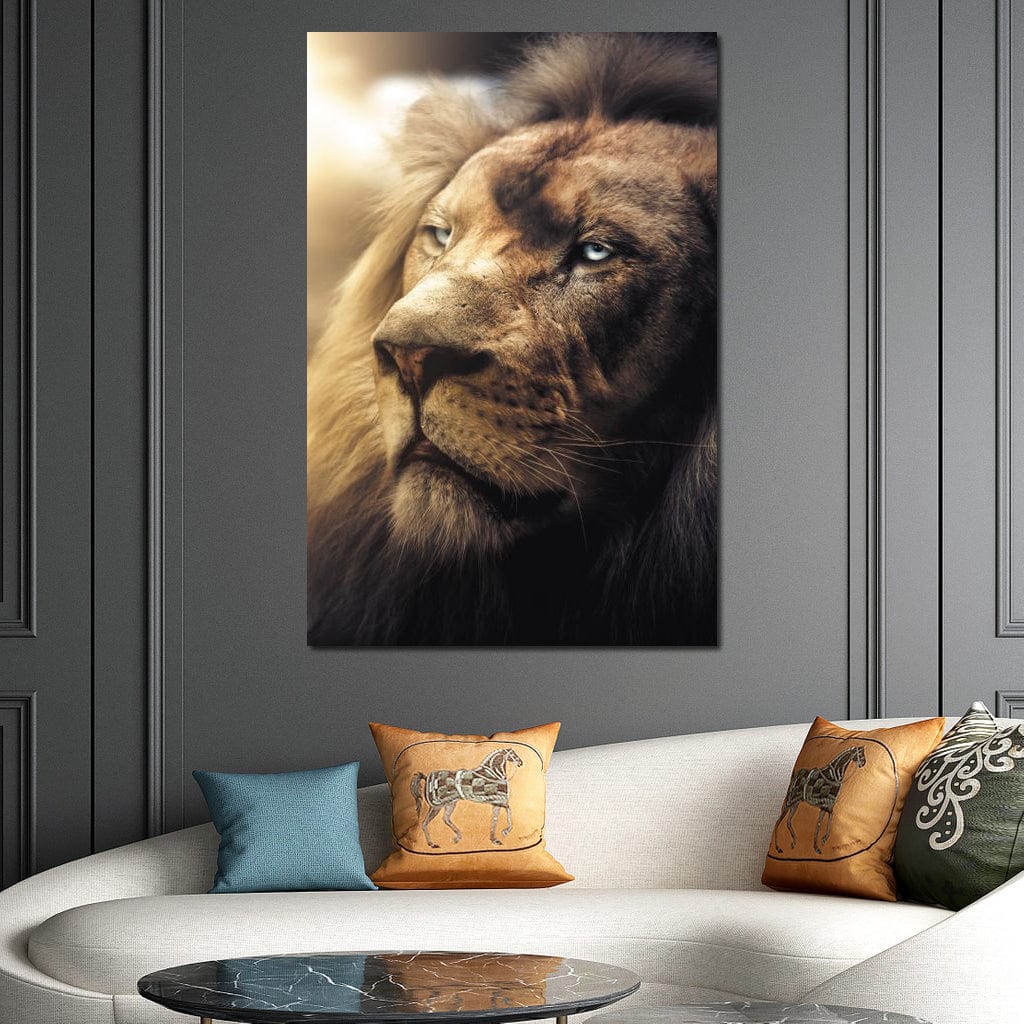 Lion Boss Canvas Wall Art