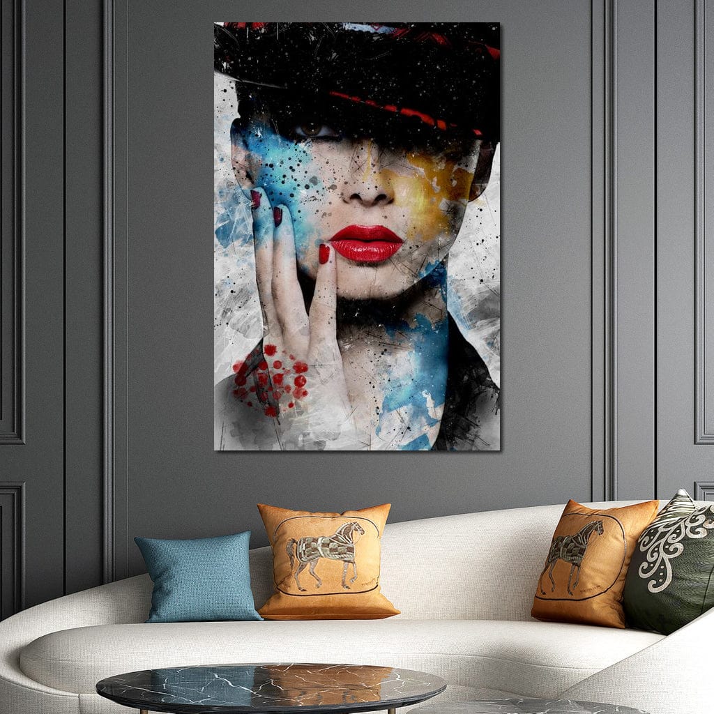 Fashion Portrait Canvas Wall Art