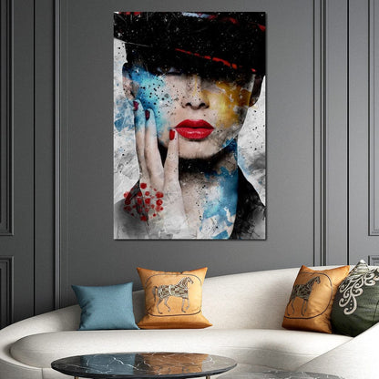 Fashion Portrait Canvas Wall Art