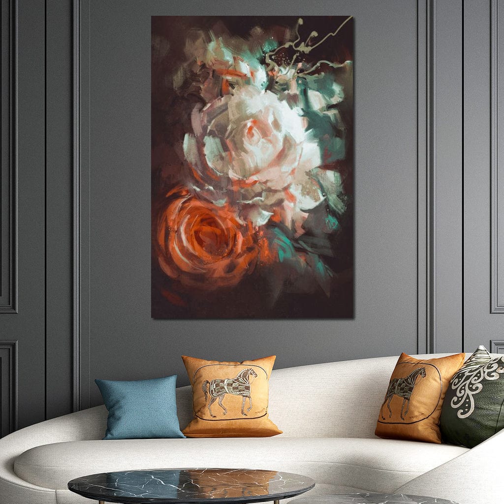 Bouquet of Roses Canvas Wall Art