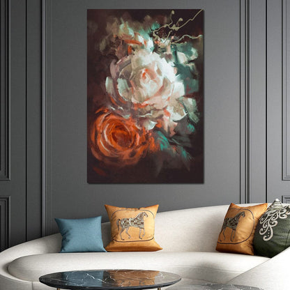 Bouquet of Roses Canvas Wall Art