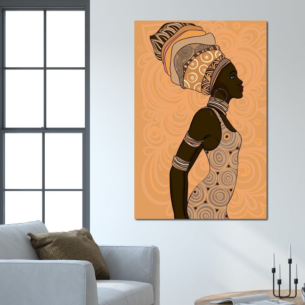 African Lady Canvas Wall Art