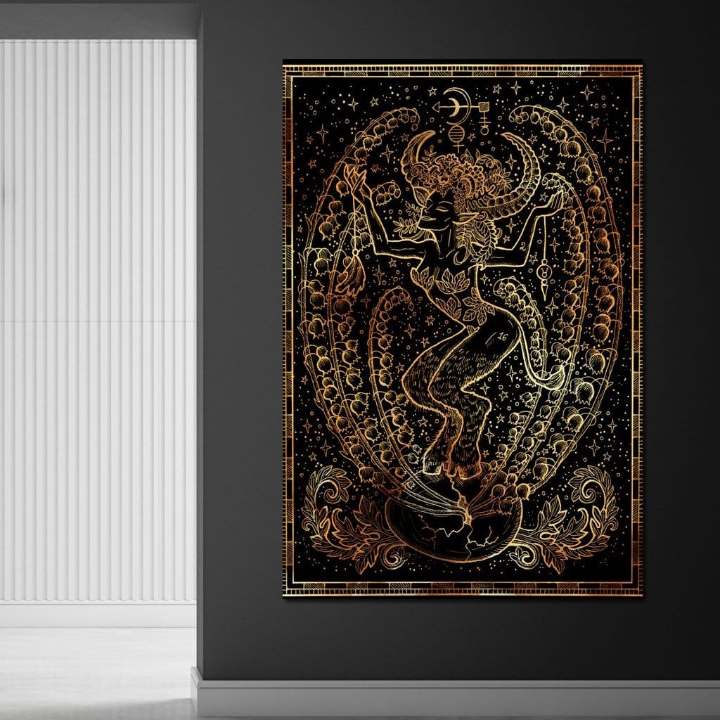 Zodiac sign Taurus Canvas Wall Art