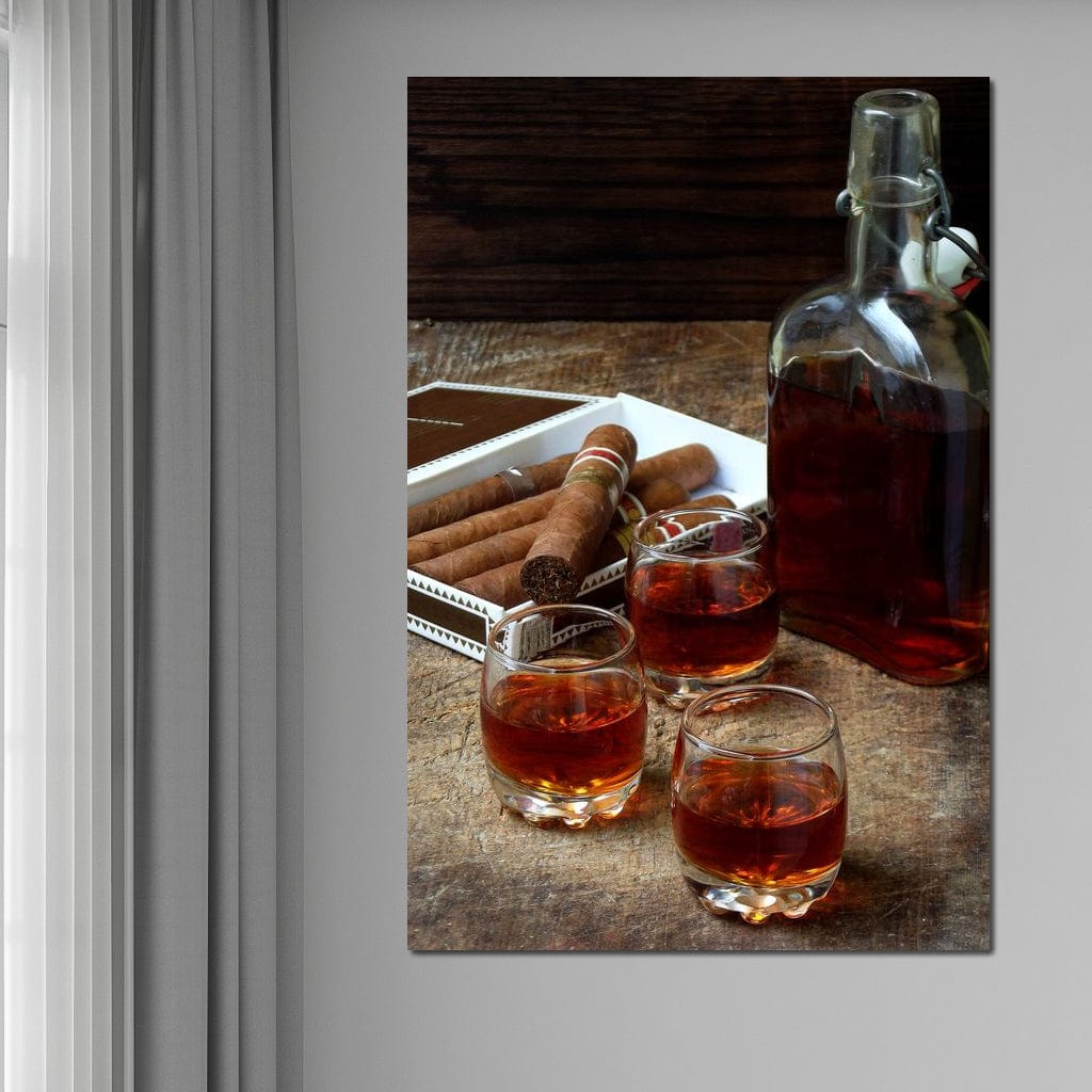 Cigars & Cognac Canvas Wall Art