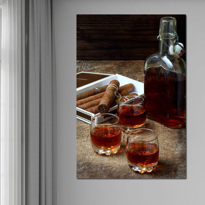 Cigars & Cognac Canvas Wall Art