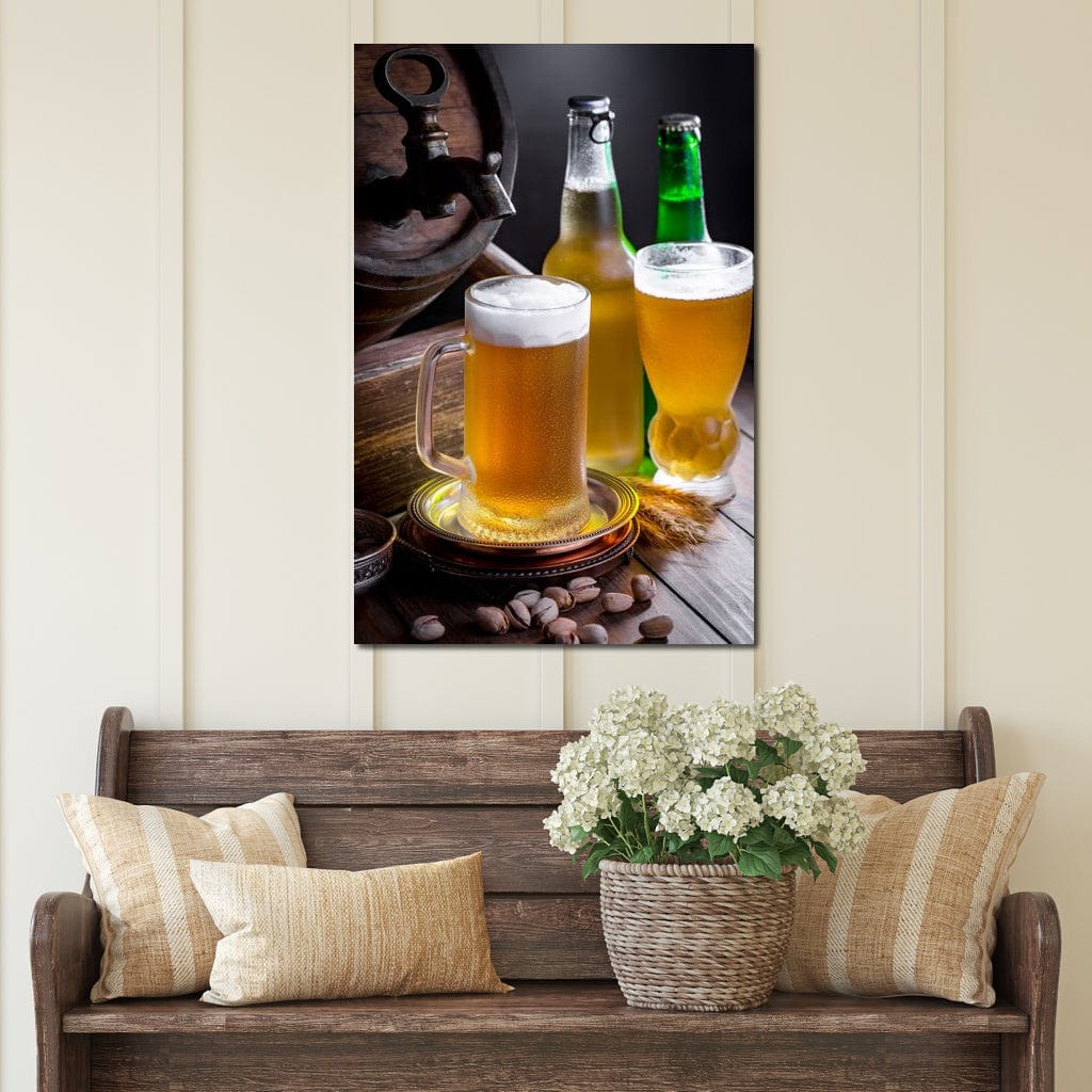 Light Beers Canvas Wall Art