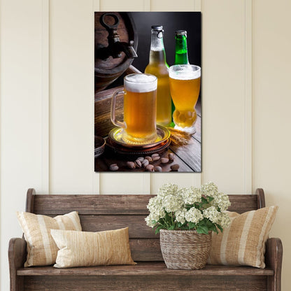 Light Beers Canvas Wall Art