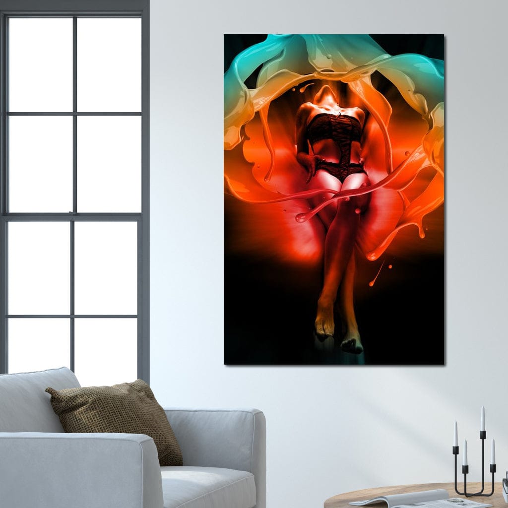 Color of Seduction Canvas Wall Art