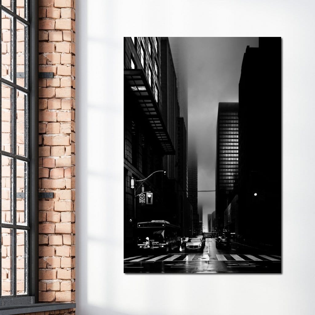 Downtown Toronto Fogfest no35 Canvas Wall Art