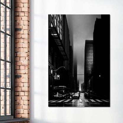 Downtown Toronto Fogfest no35 Canvas Wall Art