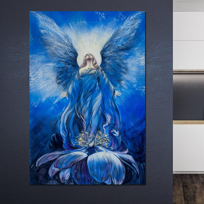 Blue Angel Canvas Wall Art
