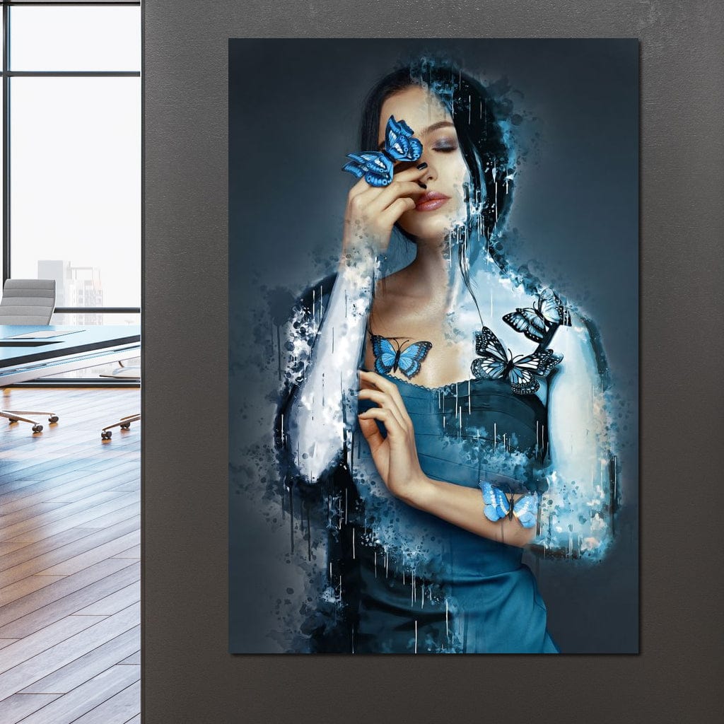 Butterfly Angel Canvas Wall Art