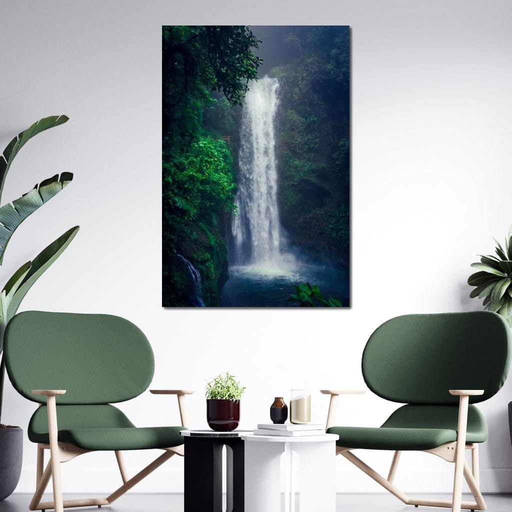 Waterfall in Costa Rica Canvas Wall Art