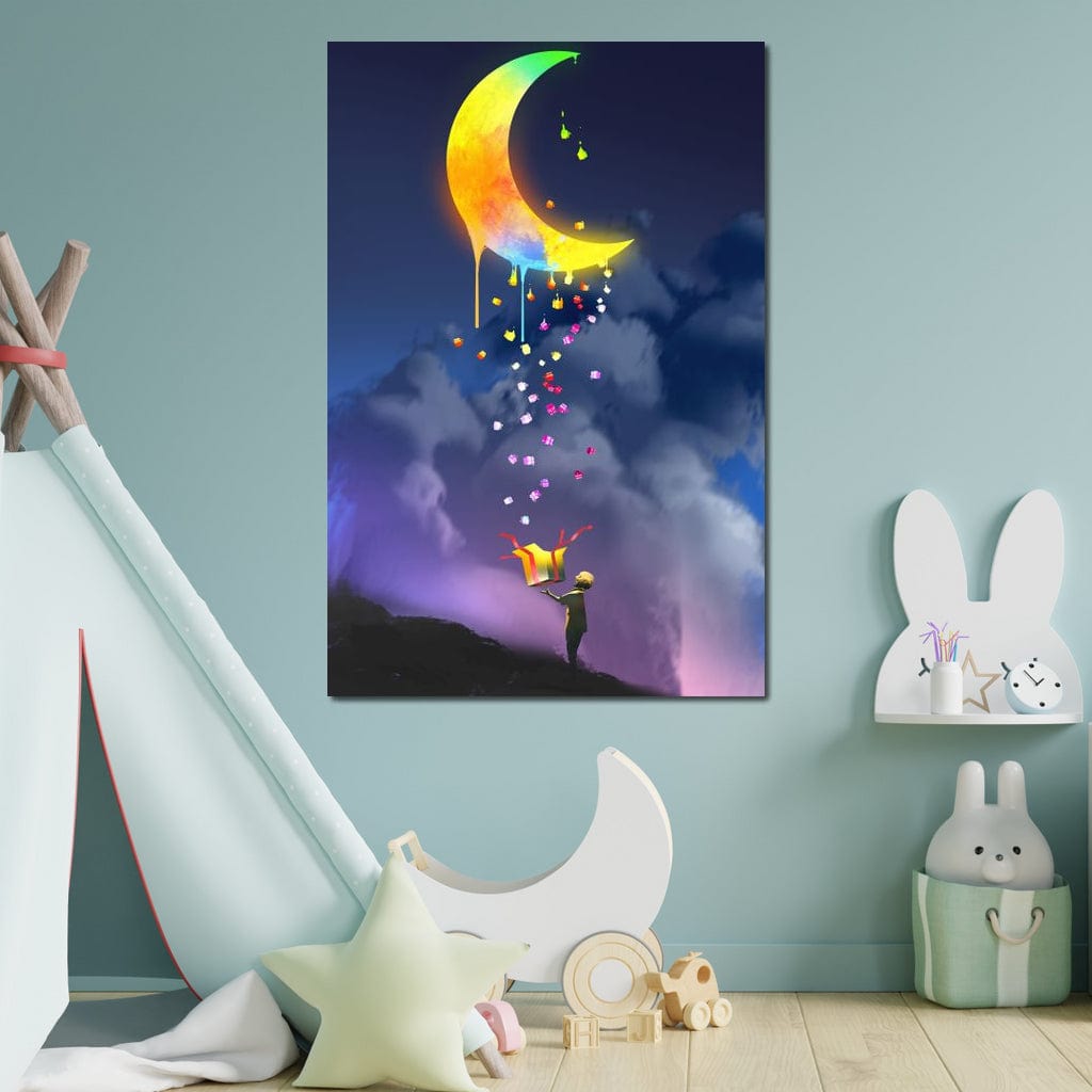 Moon Gift Canvas Wall Art