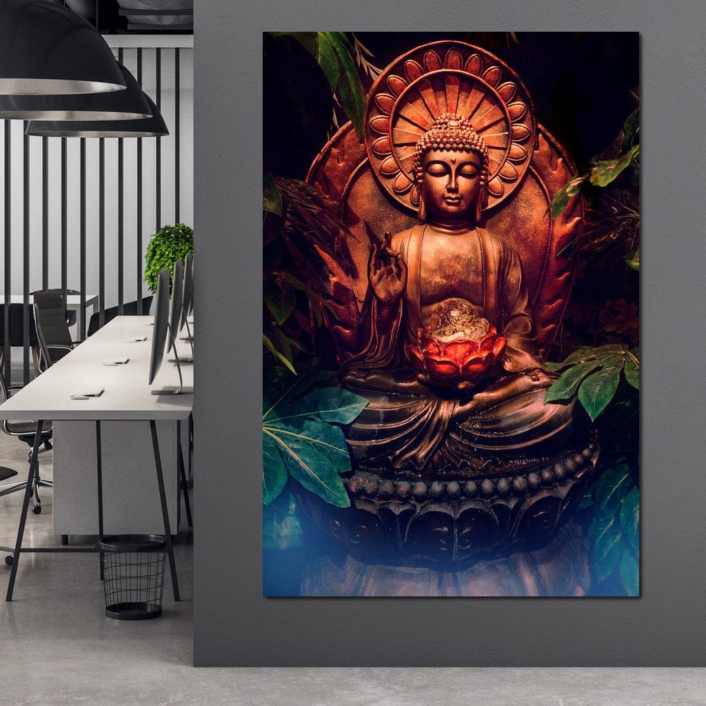 Zen Buddha Meditation Canvas Wall Art