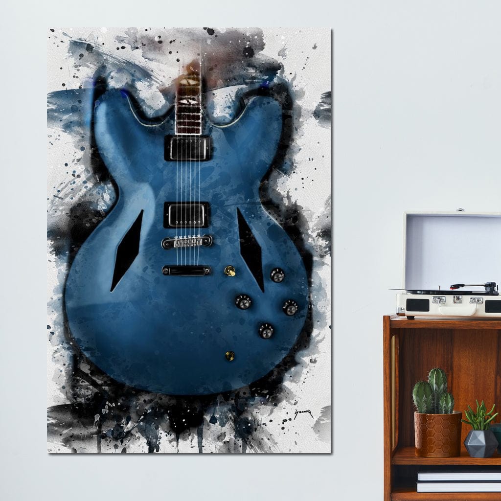 Dave Grohl's Electric Guitar Canvas Wall Art