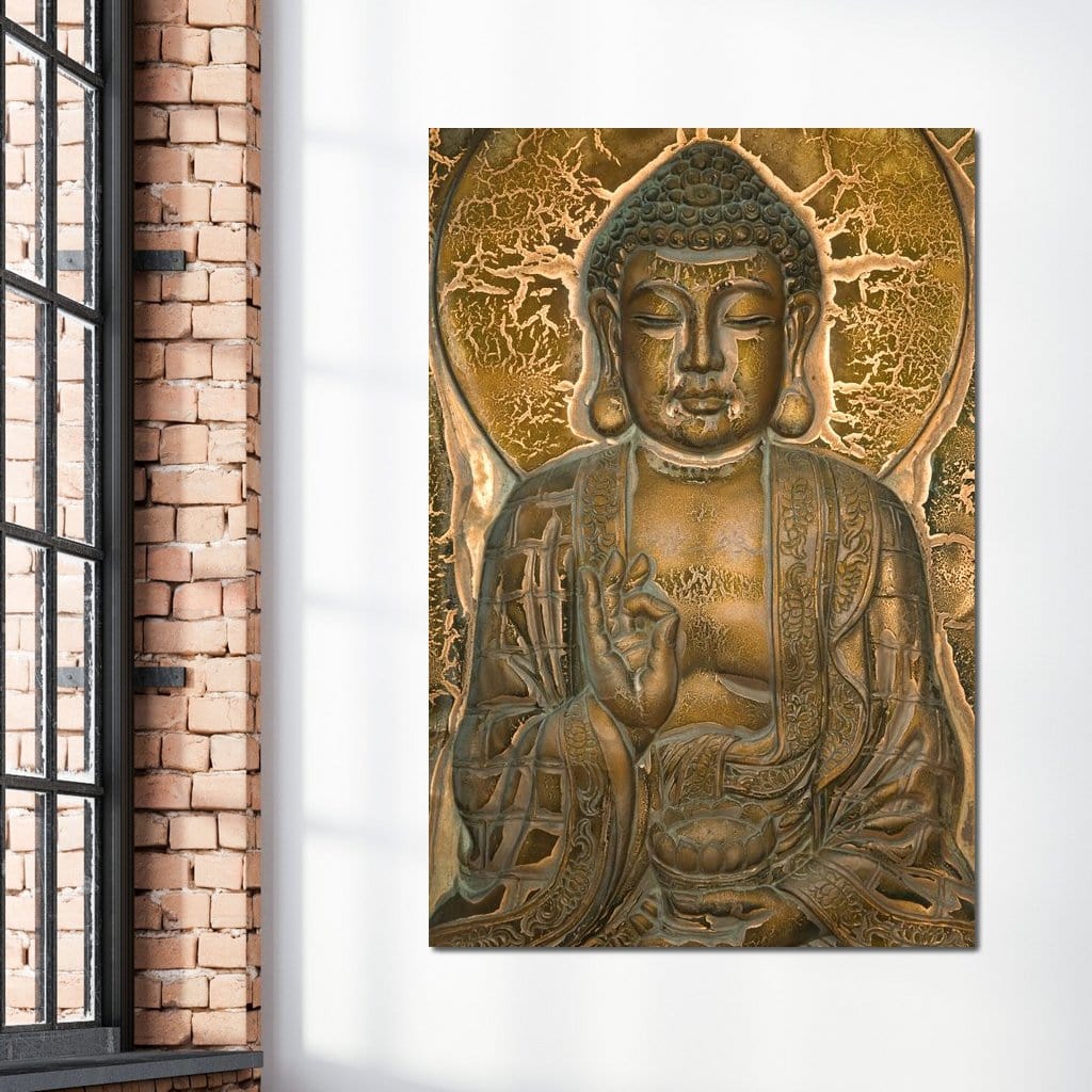 Buddhist Mural Canvas Wall Art