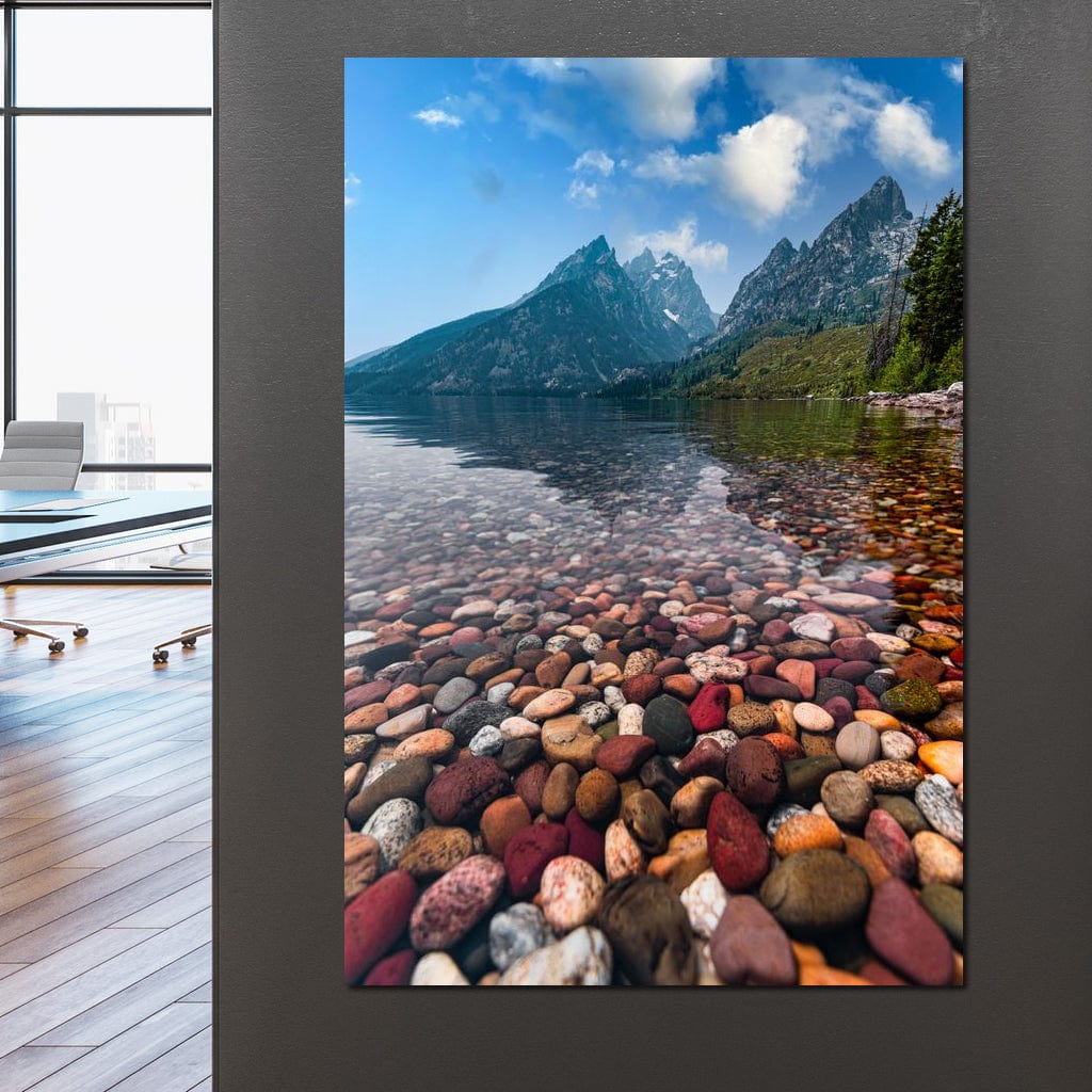 Colored Pebbles Canvas Wall Art