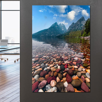 Colored Pebbles Canvas Wall Art