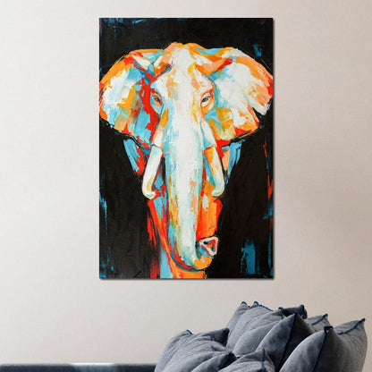 Elephant v2 Canvas Wall Art