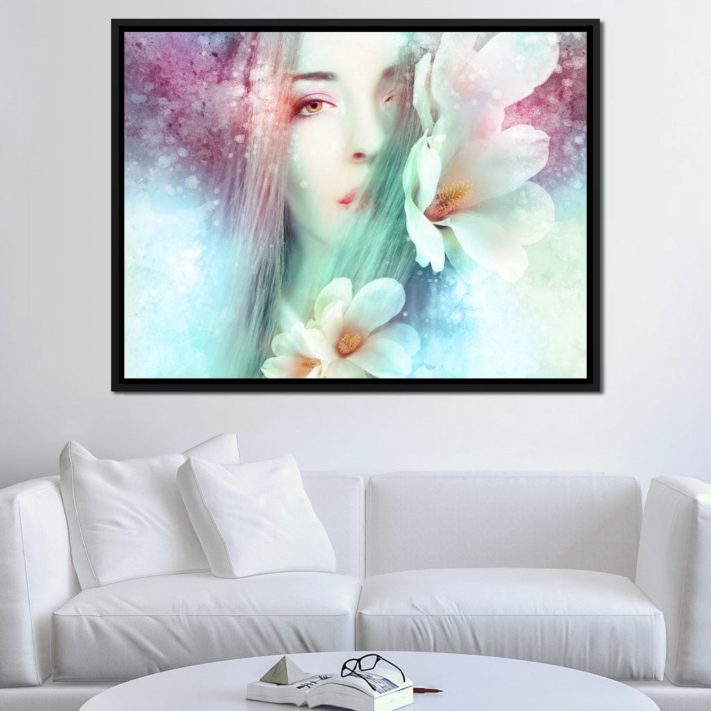 Spring Lady Canvas Wall Art