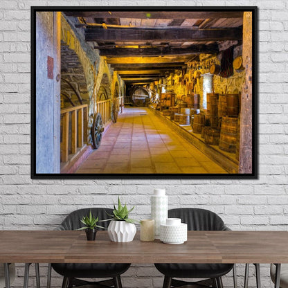 Inside the Old Barn Canvas Wall Art