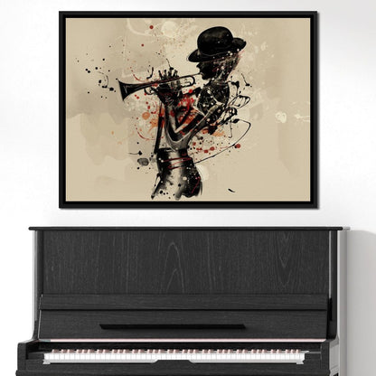 Trumpeter Canvas Wall Art