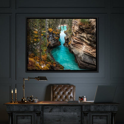Athabasca Falls Canvas Wall Art