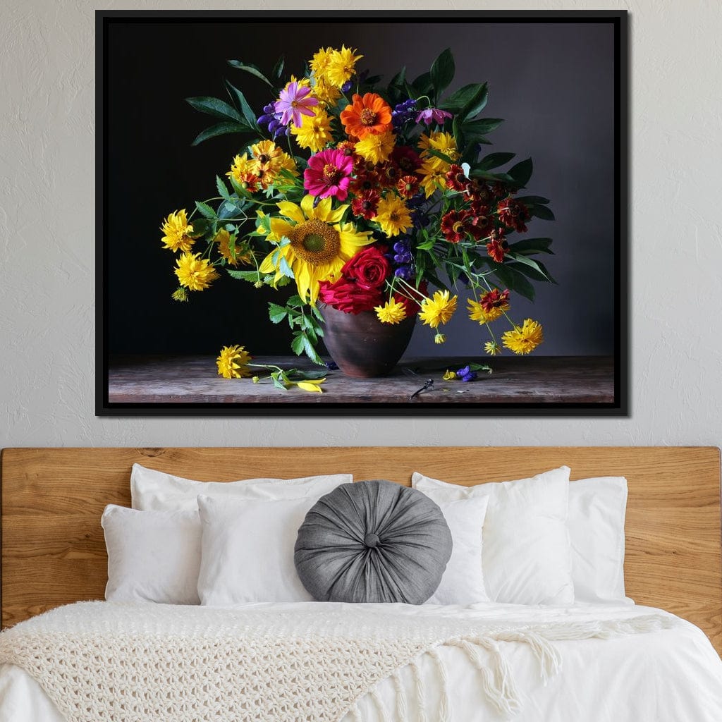 Sunflower Bouquet Canvas Wall Art