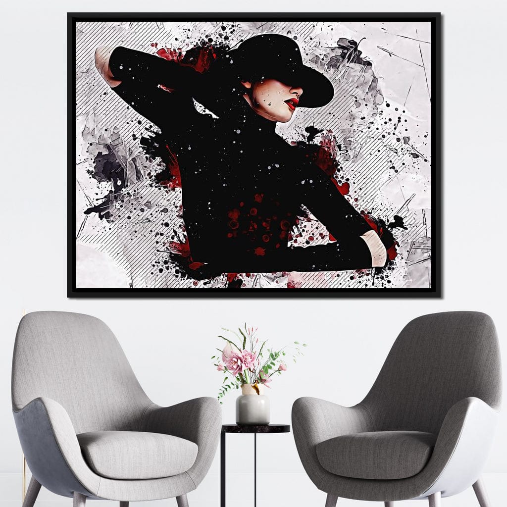 Feminine Elegance Canvas Wall Art