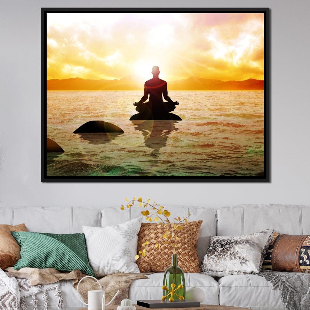 Meditation Master Canvas Wall Art