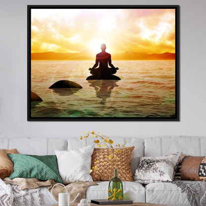 Meditation Master Canvas Wall Art
