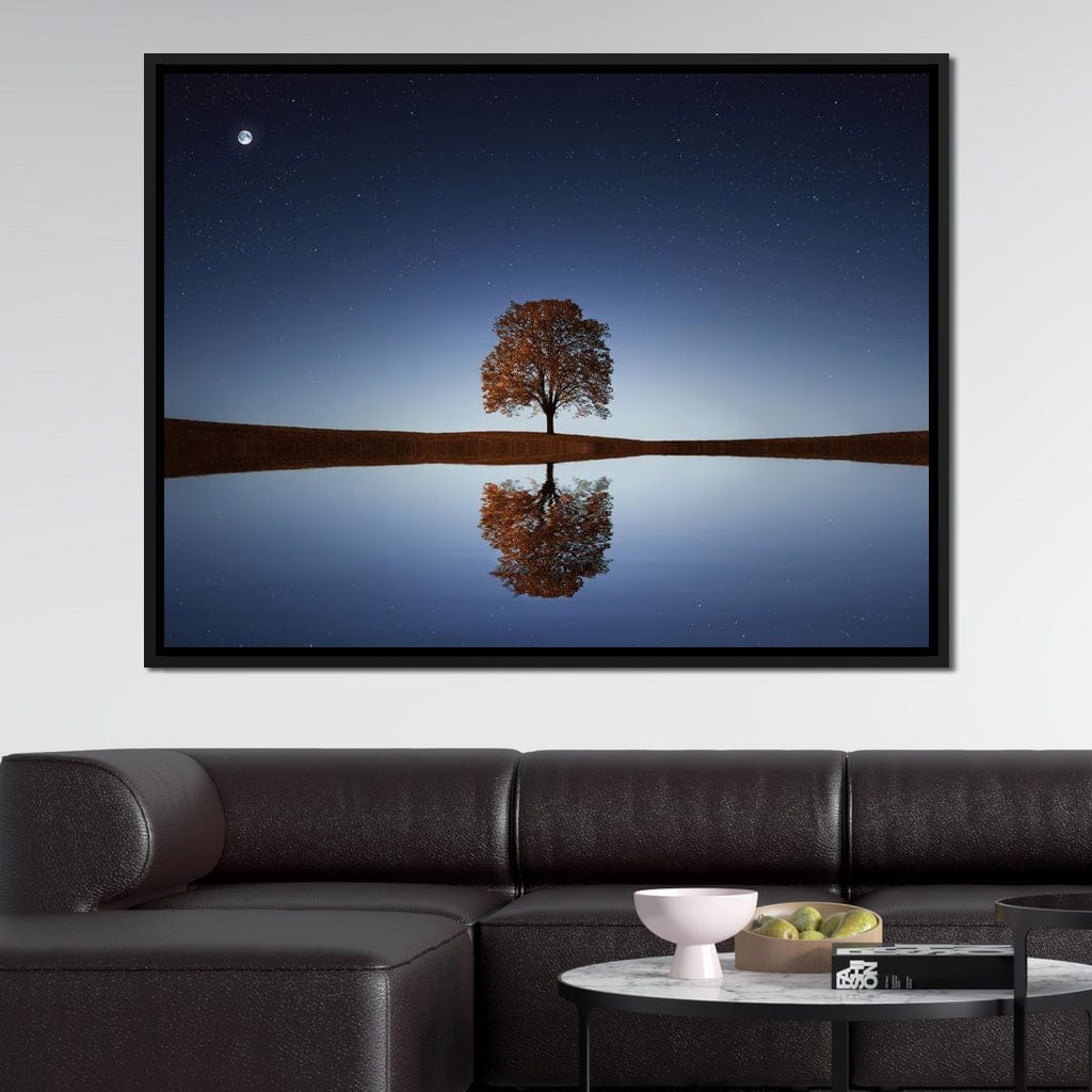 Tree Reflection Canvas Wall Art