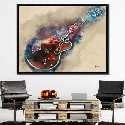 BB King's Guitar Canvas Wall Art