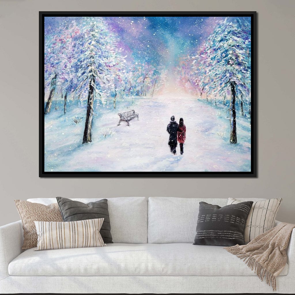 Winter Walk Canvas Wall Art