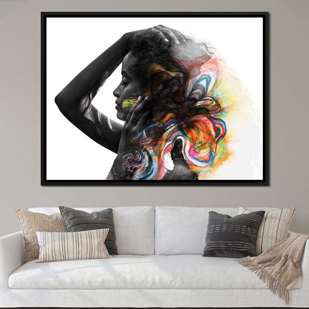 Colorful Hair Canvas Wall Art