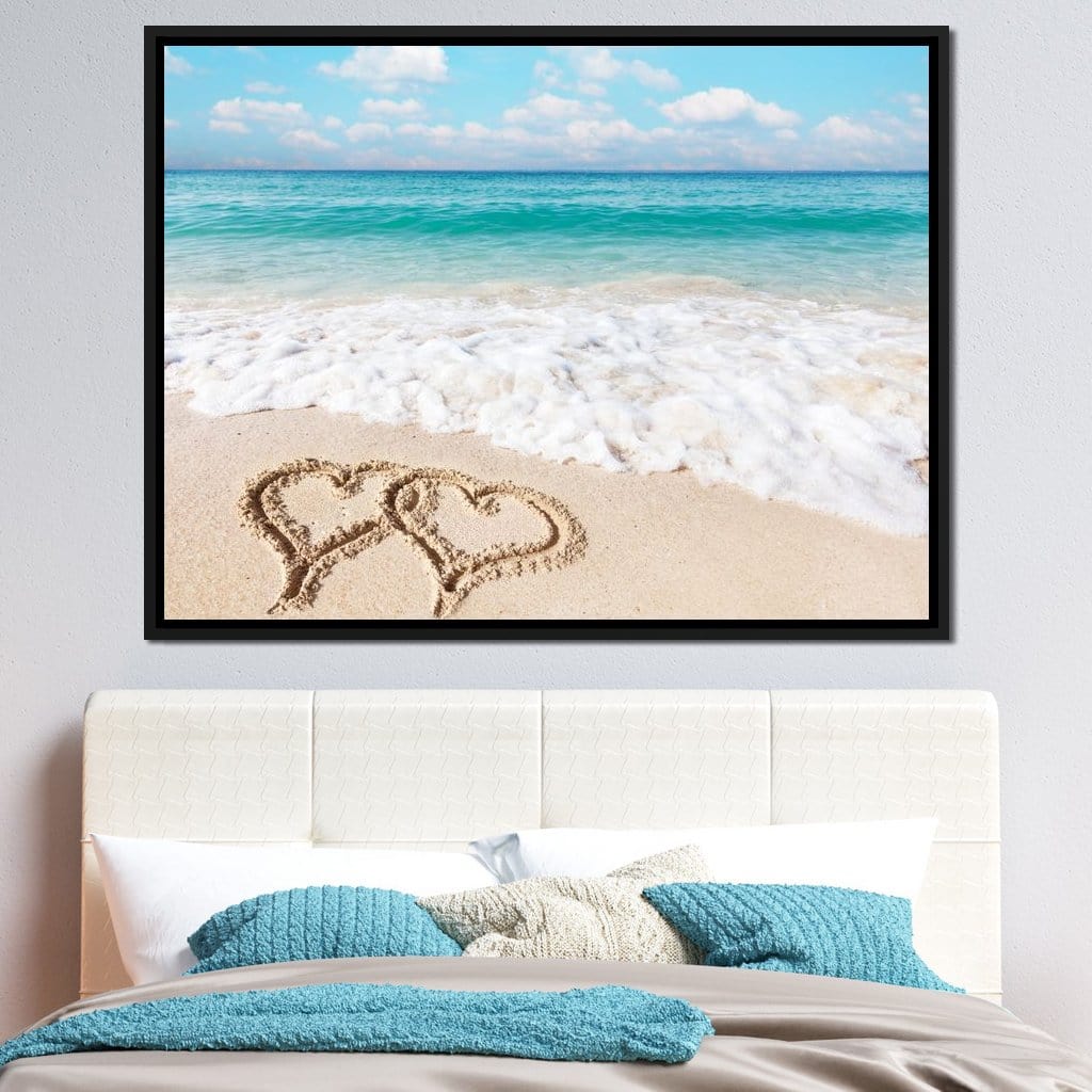 Love Beach Canvas Wall Art