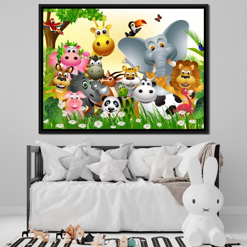 Cute Animals Canvas Wall Art