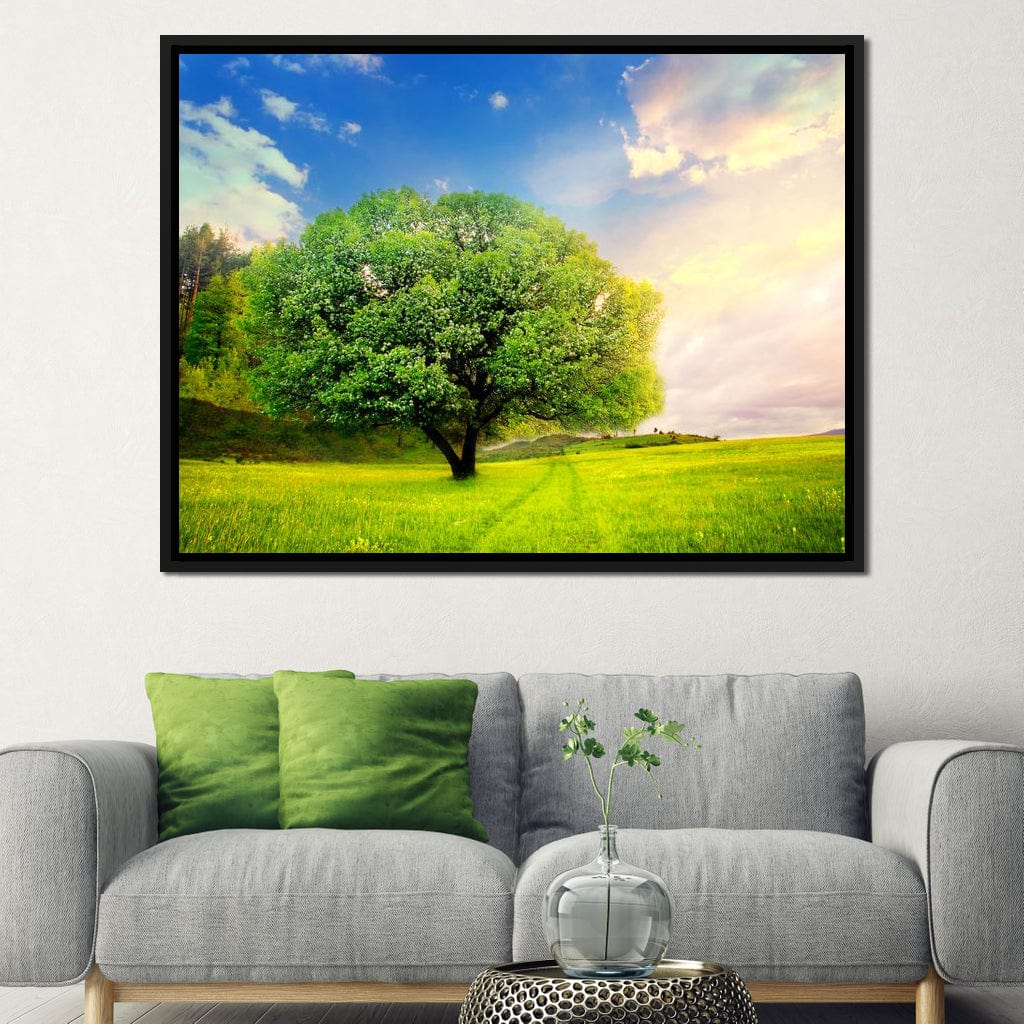 Spring Prairie Canvas Wall Art