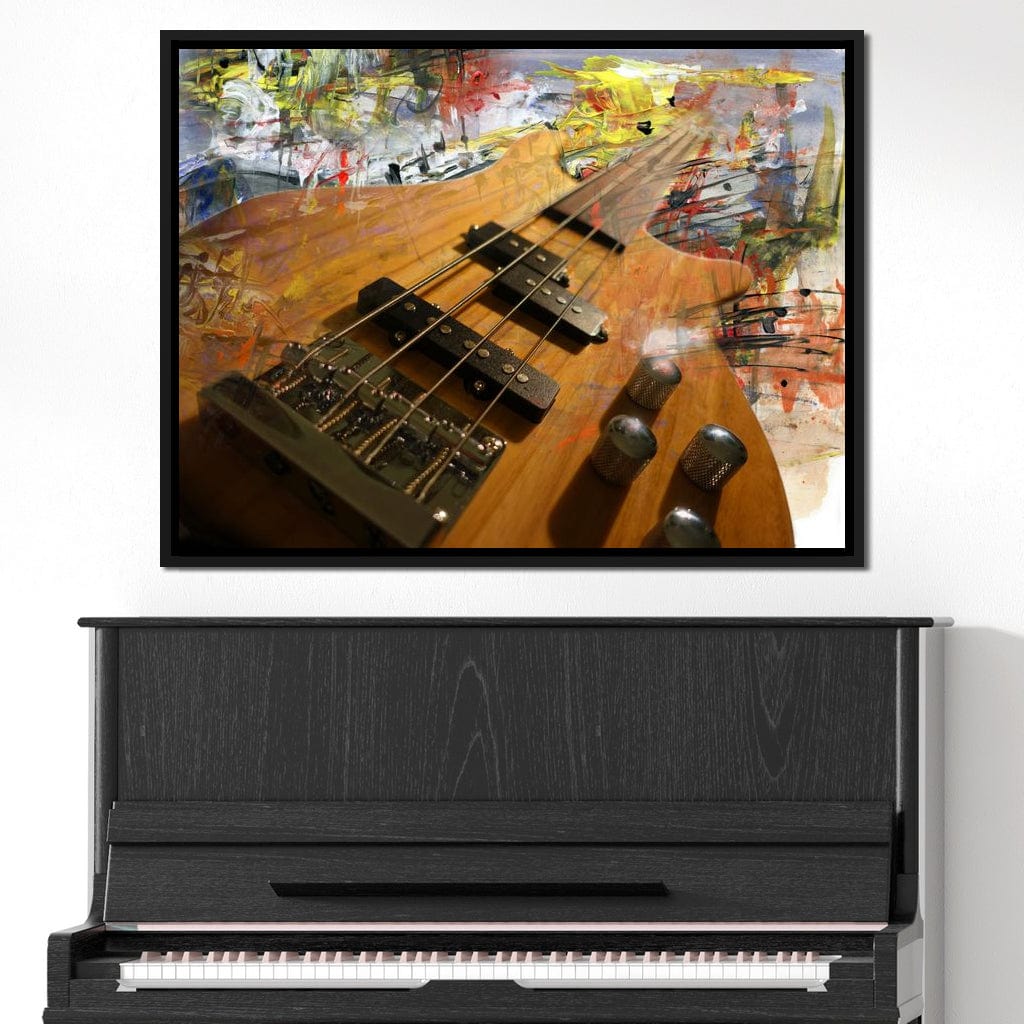 Bass Guitar Canvas Wall Art