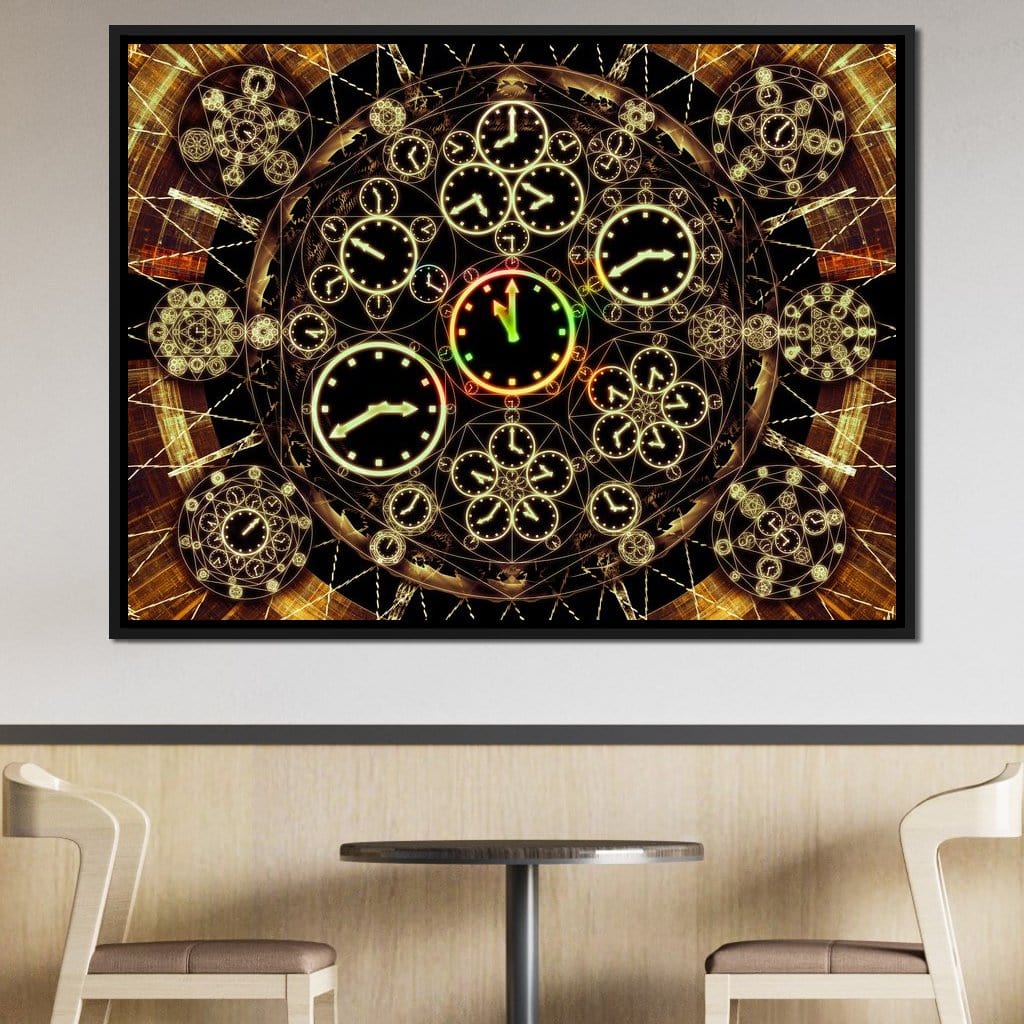 Circles of Time Canvas Wall Art