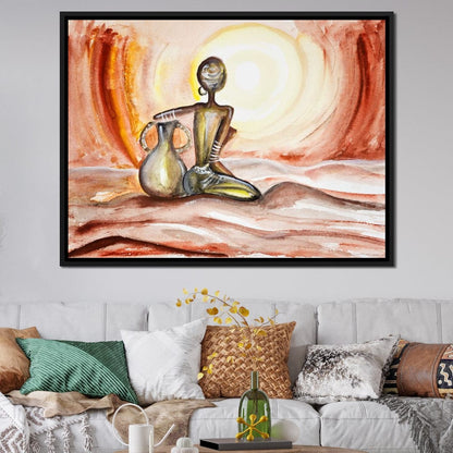 Sunset in Africa Canvas Wall Art