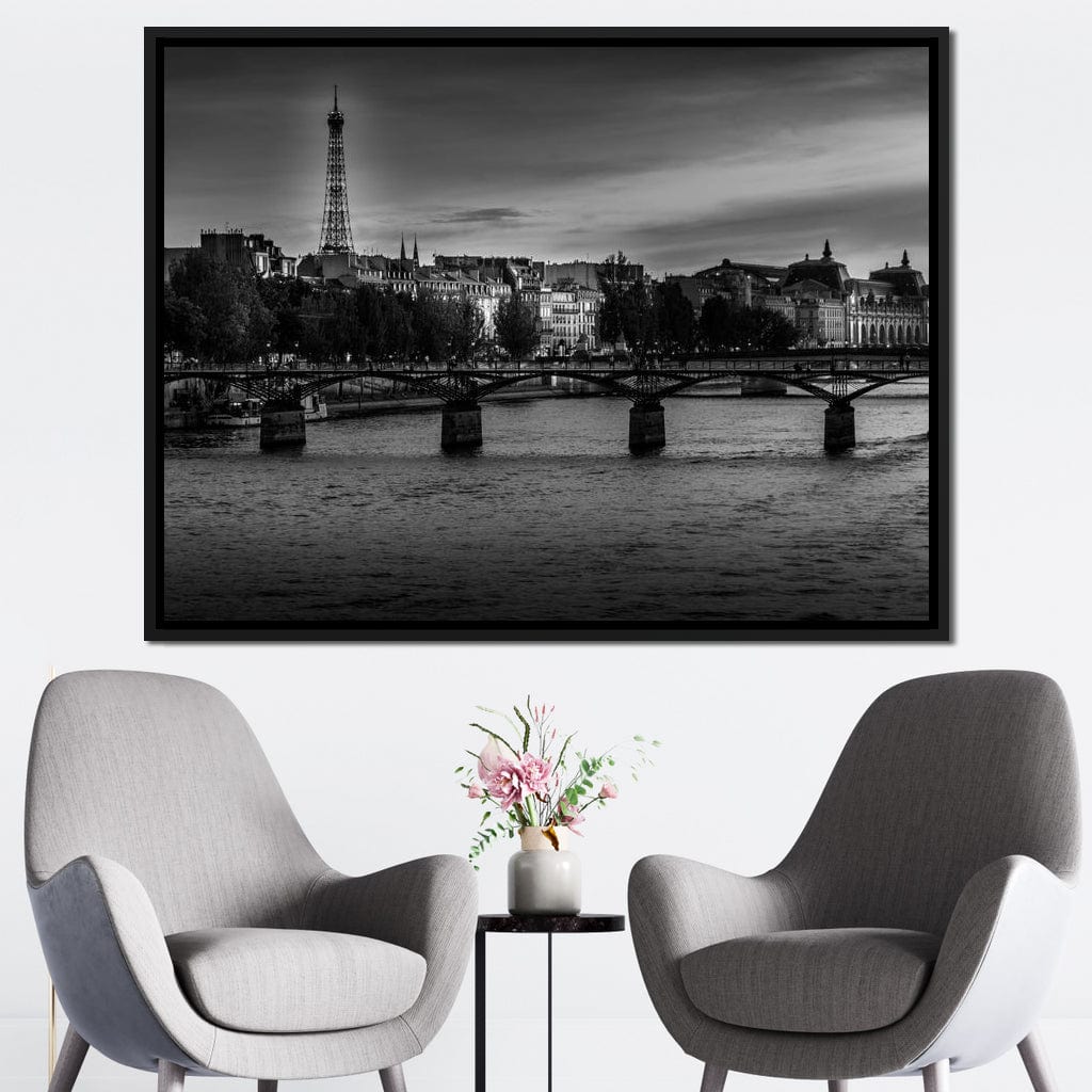 Paris in Black & White 7 Canvas Wall Art