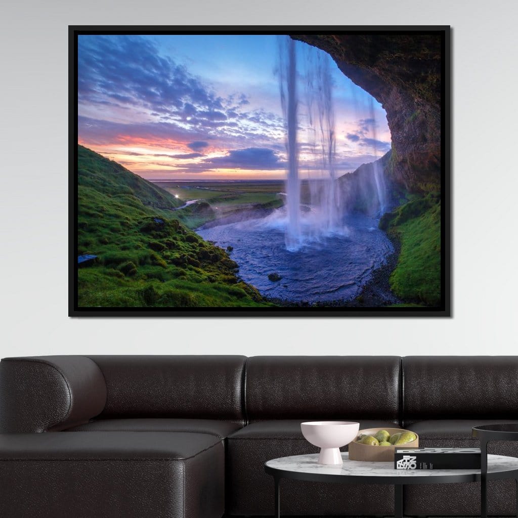 Seljalandsfoss Waterfall Canvas Wall Art