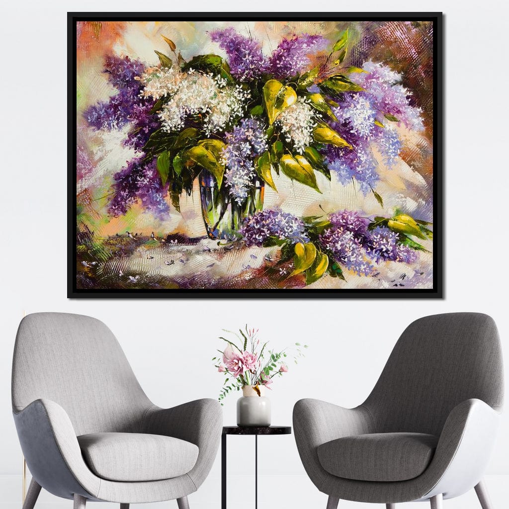 Lilac Bouquet Canvas Wall Art