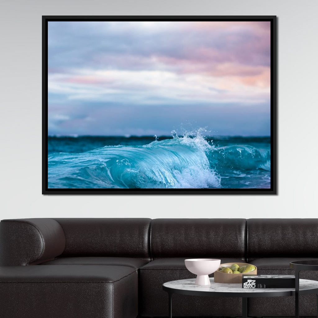 Blue Waves Canvas Wall Art