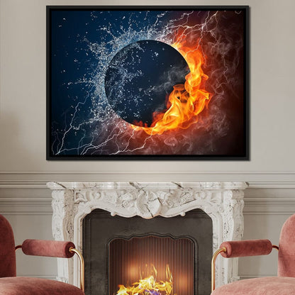Black Hole Elements Canvas Wall Art